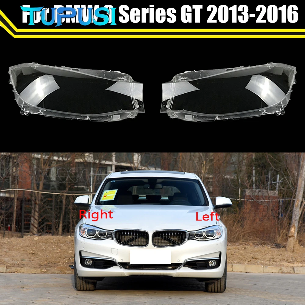 

Headlight Lens Cover Transparent Mask Lampshade Headlamp Shell Clear Lampcover For BMW 3 Series GT F34 2013 2014 2015 2016