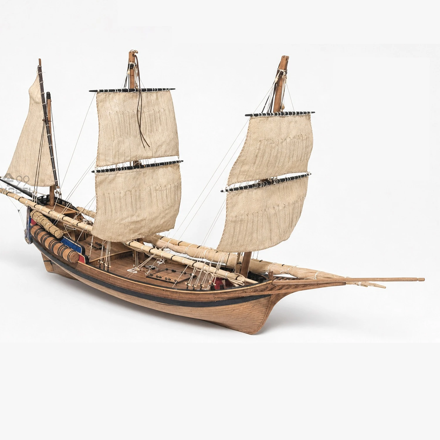 1/72 Scale Sailing Boat Model KIT Version Cherry Wood Material Cargo Ship DIY Ship Model Toy