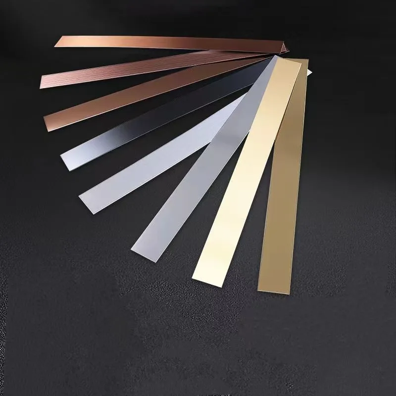 Self‑adhesive Stainless Steel Decorative Strip for Ceiling Background Wall Skirting Board Trim