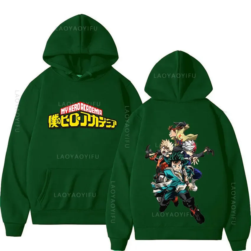 

My Hero Academia Theme Long Sleeve Hoodie Hooded Sweatshirts for Men Men's Hoodies Pullover New & Graphic Spring and Autumn