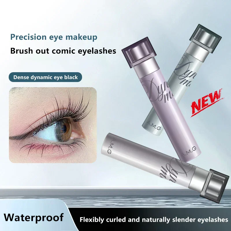 Waterproof Matte Mascara Lengthens Curling Volumizing Mascara Long Lasting Eyelashes Black Fiber Mascara Eye Cosmetic Makeup