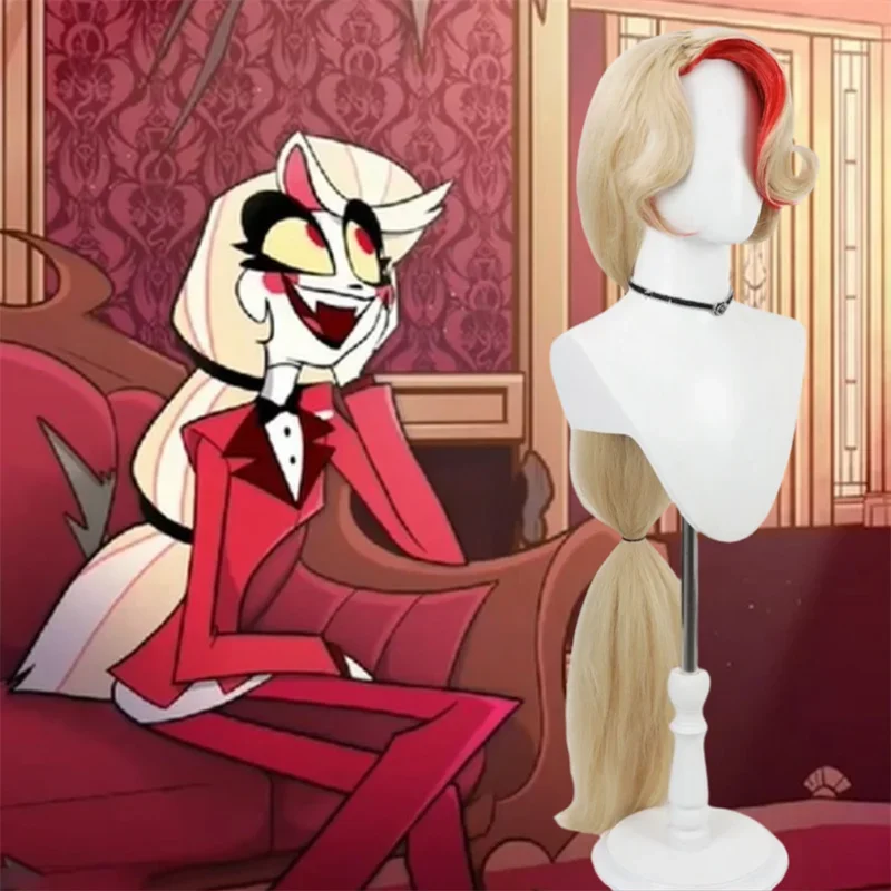 

Charlie Morningstar Cosplay Wig Anime Hazbin Cosplay Wig Halloween Party Suit