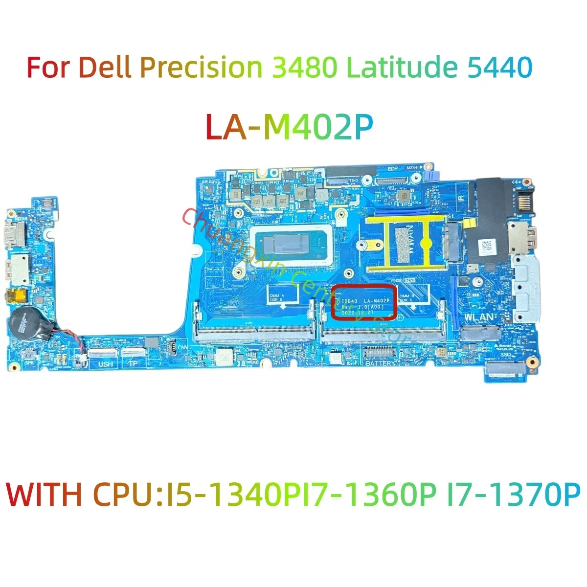 

Материнская плата LA-M402P, подходящая для ноутбуков Dell Precision 3480 и Latitude 544 с процессорами 13-го поколения, проверена перед отправкой.