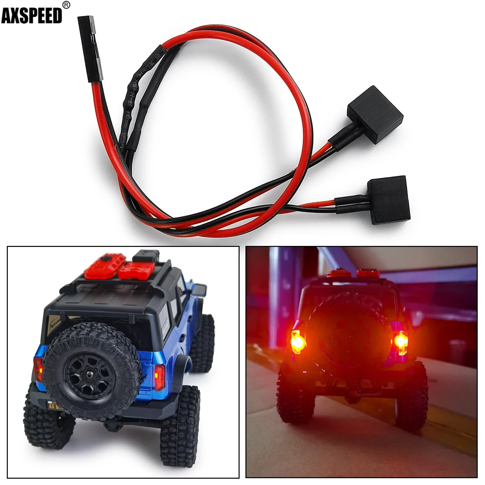 AXSPEED 1Set Rear Tail Light for 1/24 Axial SCX24 AXI00006 RC Crawler Decoration Upgrade Parts Accessories