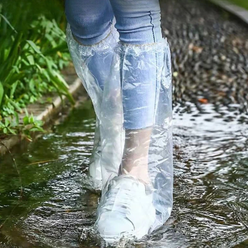 Disposable Waterproof Shoe Protective Covers, Rainproof Shoe Covers, Wear-Resistant, Extended Shoe Covers