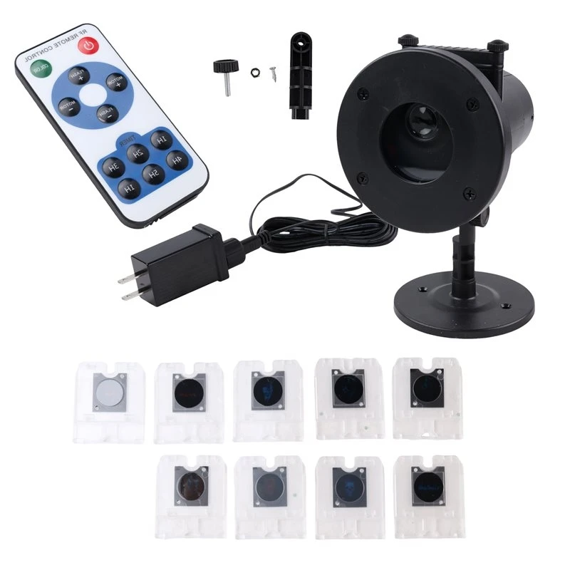 ABJT-Halloween Ghost Projection Lamp For Yard Garden- Outdoor Projector Light Halloween Themed Lighting US PLUG