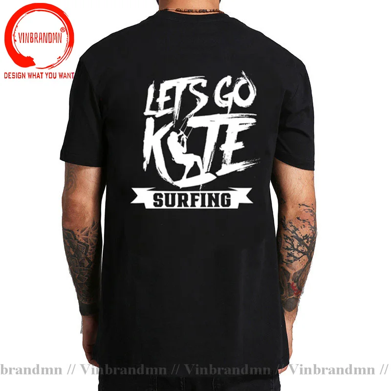 Let's Go Kitesurfing Kitesurfer Kitesurf T Shirt Funny Graphic Fly Kitesurfing Windsurfing Harajuku T-shirt Sea Surf Tops TShirt