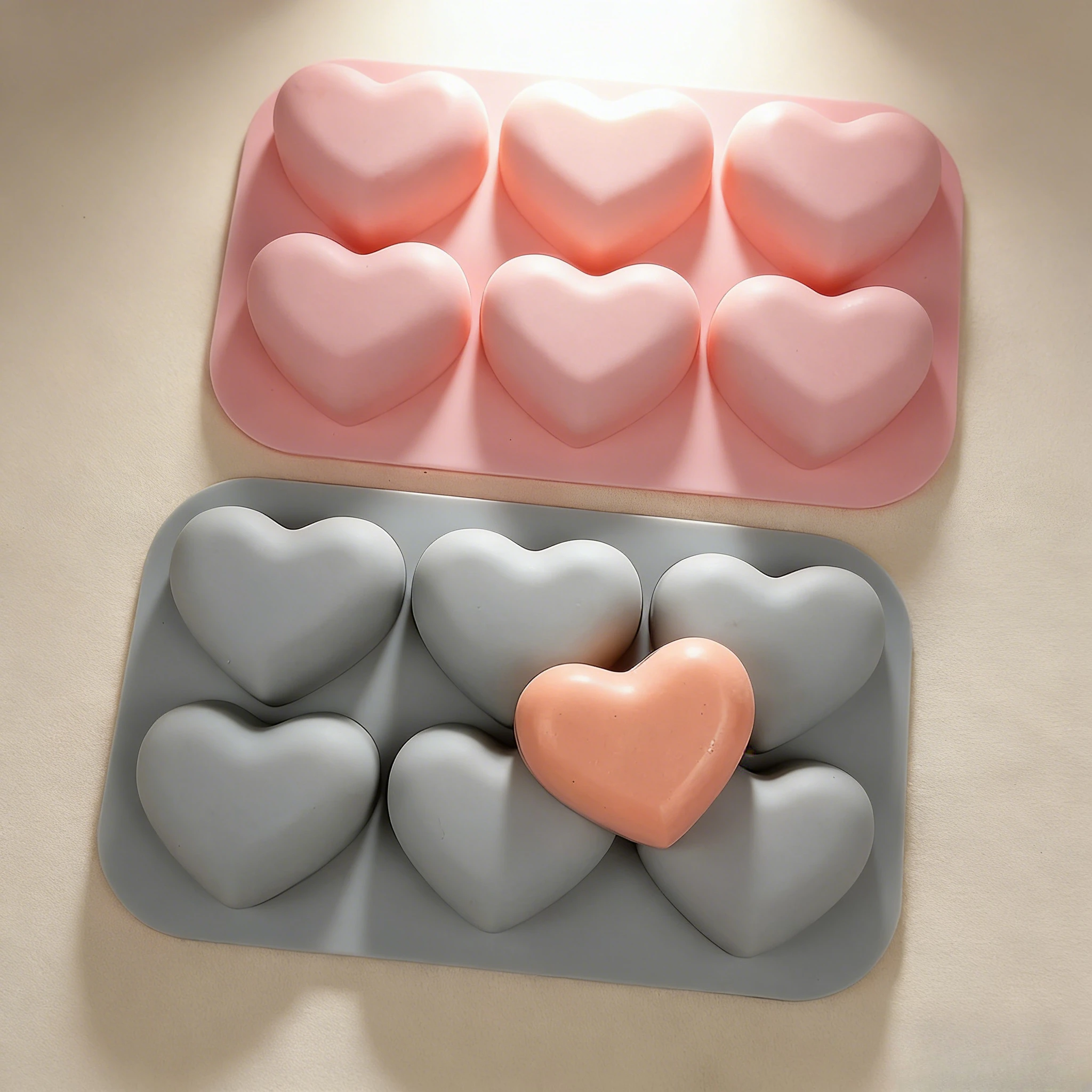 Herz-Silikon-Backform mit 6/15 – Soap Making Gifts Bewertung und Preis