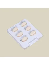 3Pairs Replacement Silicone Removable Eyelids False Eye Model For Eyelash Extension Practice Training Mannequin Head