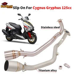 Slip On For YAMAHA Cygnus Gryphus 125cc Full Systems Modified Motorcycle Exhaust Escape Moto Link Tube Front Link Pipe