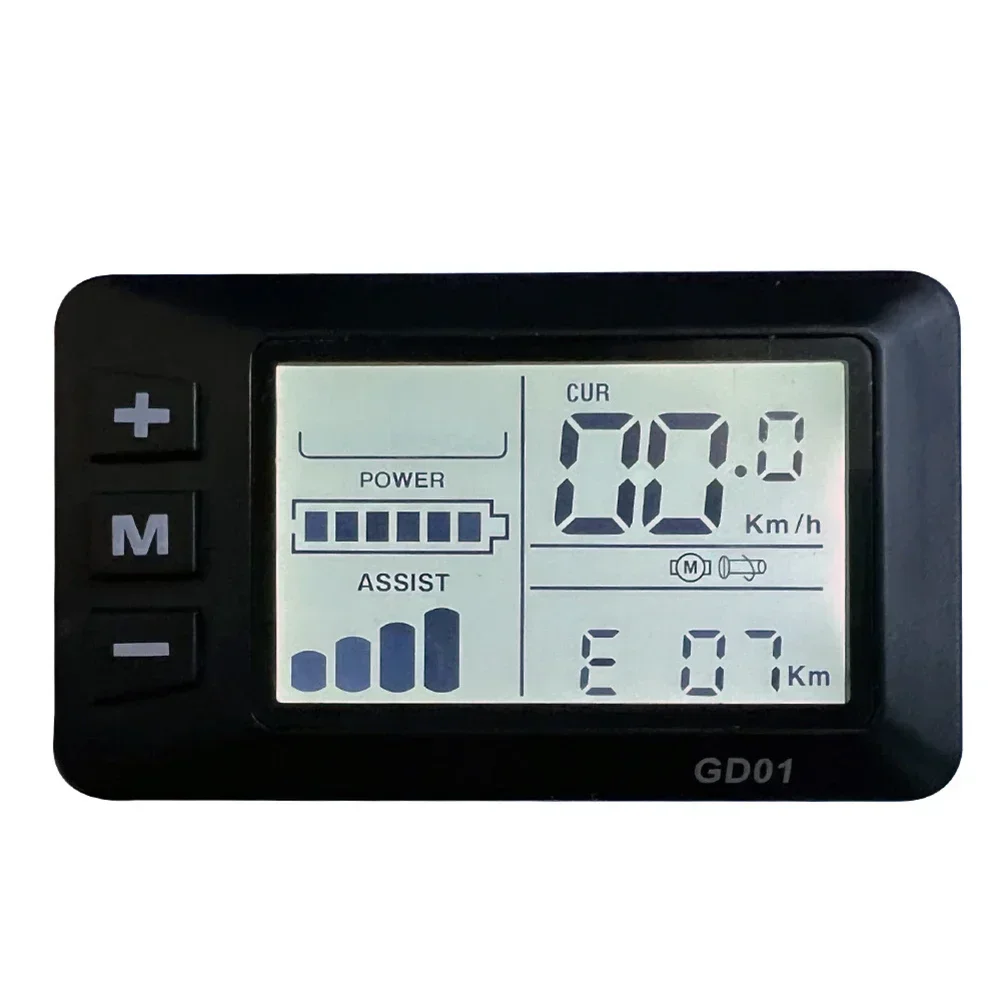 JN GD01 LCD Display Smart and Reliable 36V/48V SM Connector Plug JN GD01 LCD Display for Efficient E Bike Performance