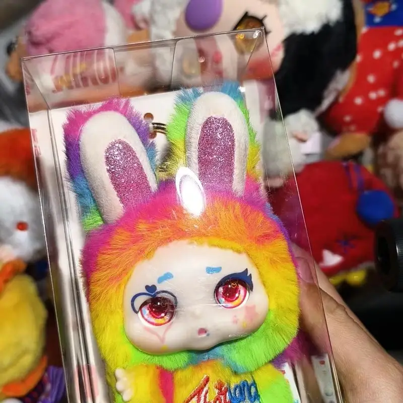 Kimmon Rainbow Hanging Card Blind Box Vinyl Face Toys Trendy Collectible For Backpack Decoration Limited Edition Mystery Gift