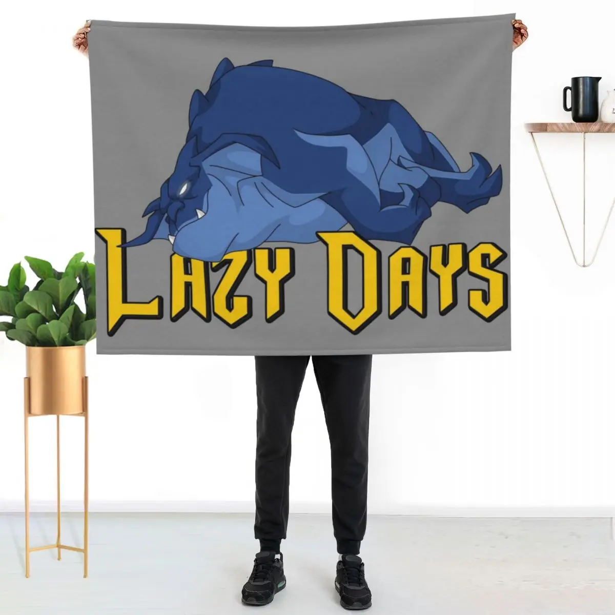 Lazy Days Throw Blanket Warm Napping Blanket for Office Couch Bed