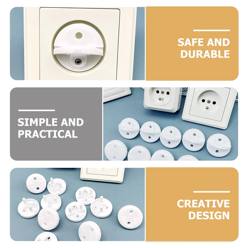 

30Pcs Plug Cover Durable ABS Material Child Safety Electrical Protectors Simple Useful Protective Outlet Plug Cover