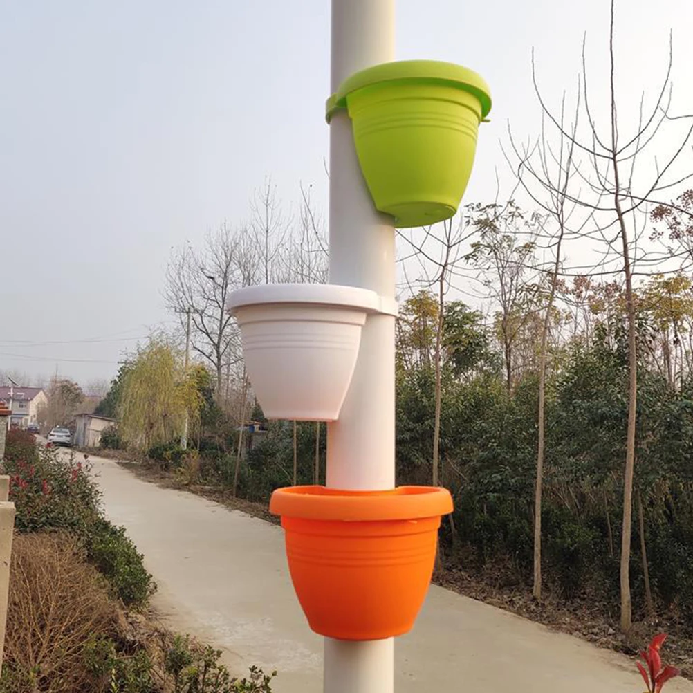 

3 Pcs Pipeline Flower Pot Durable Long Term Use Creative Hanging Wall Mount Plants Household Basket Craft Garden Decor Ornament