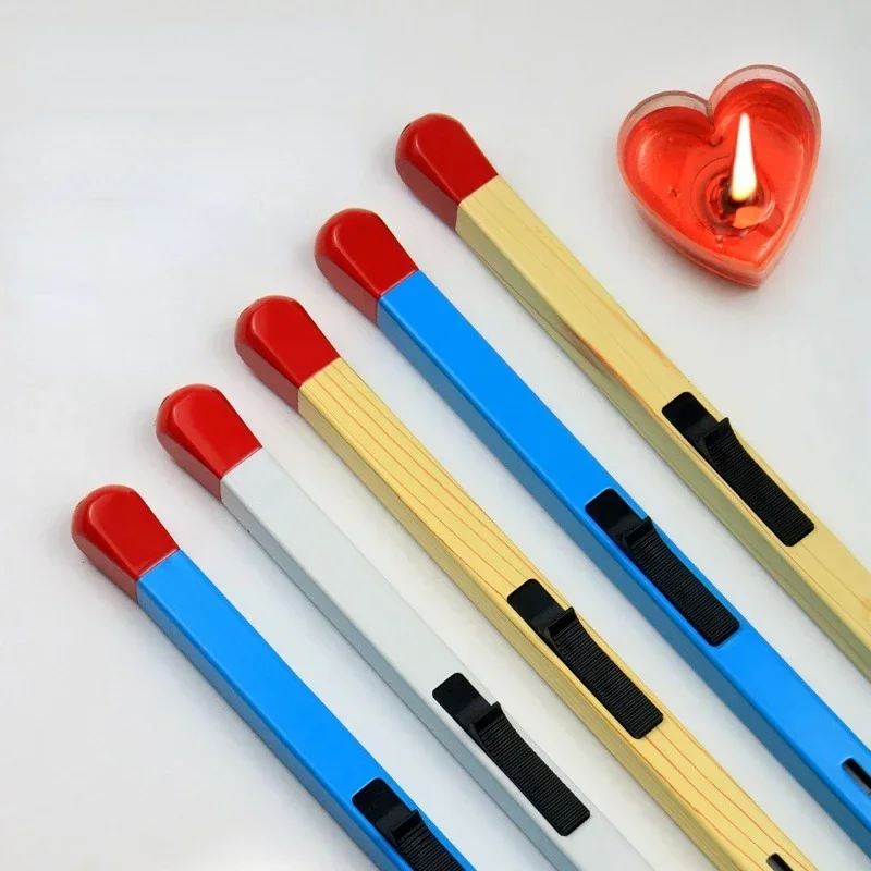 New creative match shape open flame lighter gas lighter creative outdoor kitchen gas stove igniter smoking accessories gift