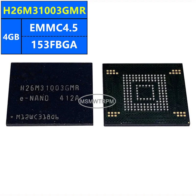 H26M32003GMR H26M31003HPR H26M31003GMR H26M31003FPR EMMC4.5 4GB 153FBGA Chip de Memória IC Componentes Eletrônicos Novo Original