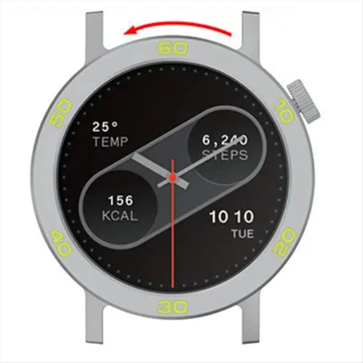 A10I Metal Bezel Ring Metal Protector Watch Case Strap Cover Tempered Glass Film Watch Bezel Shell for CMF by Watch Pro 2
