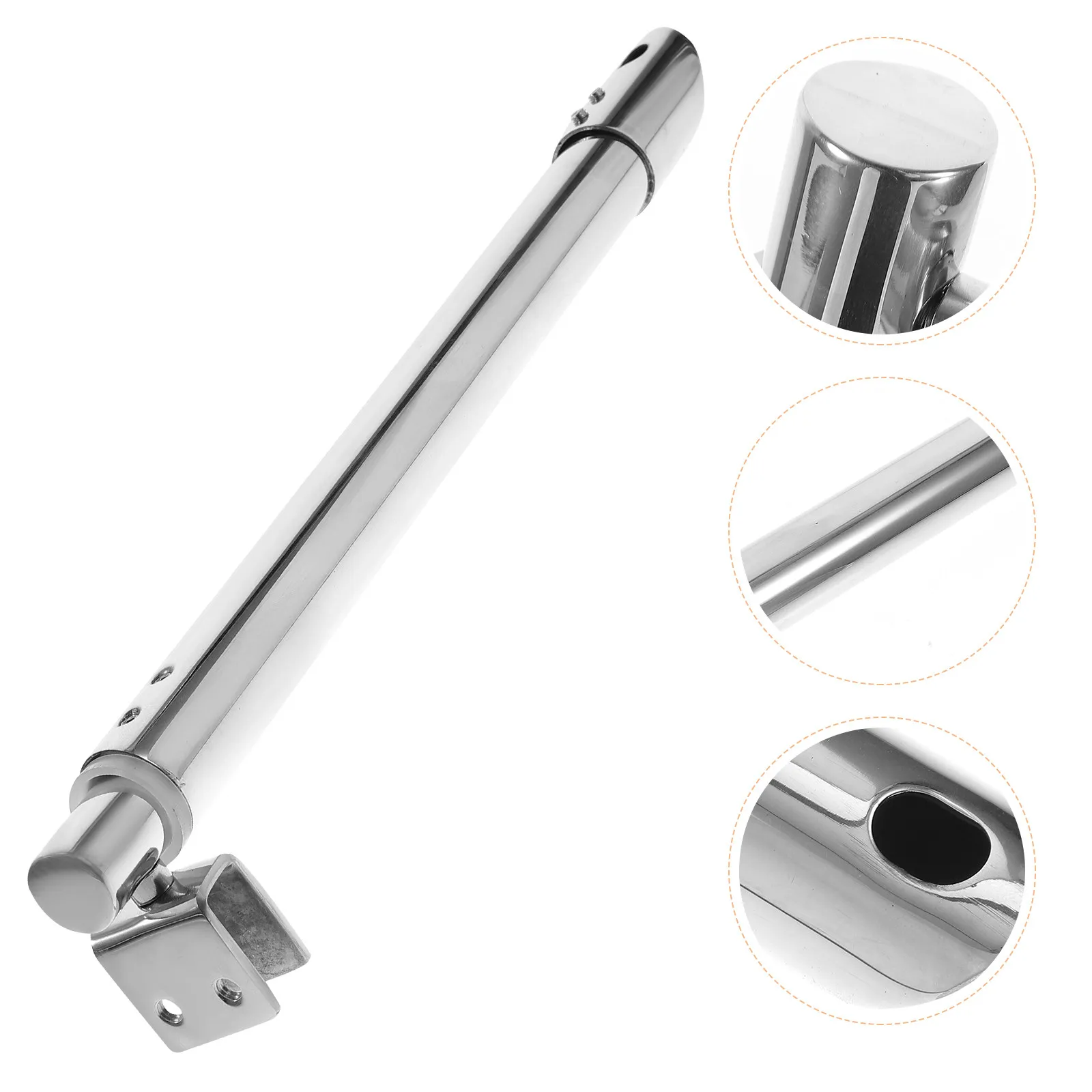 304 Stainless Steel Shower Glass Support Bar Silver Smooth Bright Finish Supports 8-12Mm Glass Frameless Door Stability