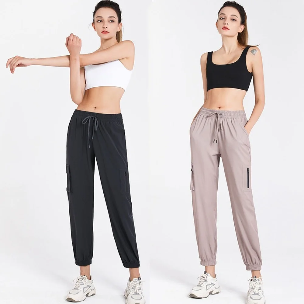 Stown Sweatpants for Women\'s Running Basketball Gym Fitness Pants Yoga Summer Loose Jogging Trousers Training Pants with Pocket