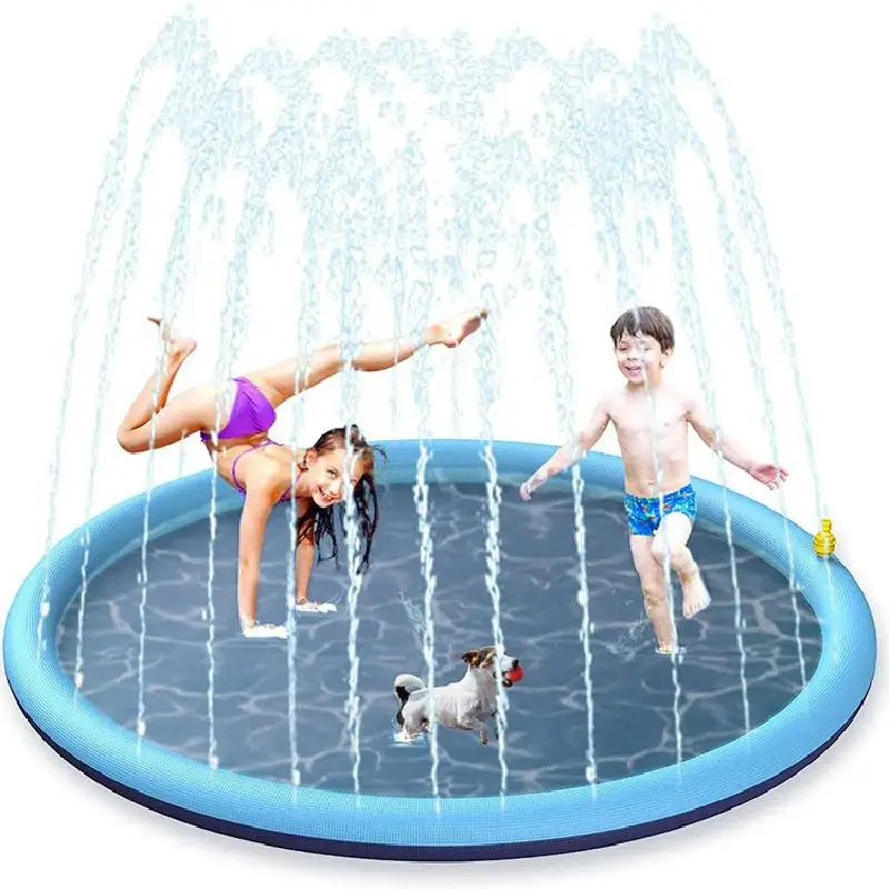 Children Outdoor Play Water Pad Inflatable Water Sprinkler Pad Lawn Game Mat Beach Pad Water Sprinkler Game Toy Piscinas