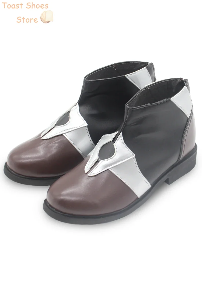 Jeu Honkai Star Rail Sampo Koski Cosplay Chaussures, Chaussures en cuir PU, Bottes de fête d'Halloween, Accessoire de costume