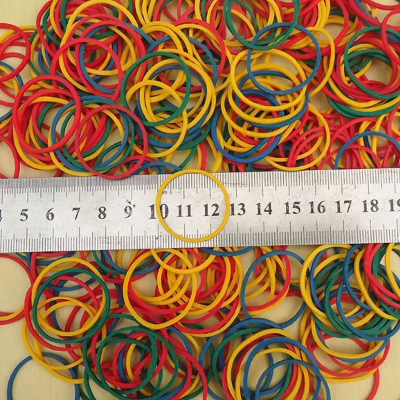 Colored rubber bands School Office Home Industrial O Rings Diameter 15mm 19mm 25mm 40mm 50mm Elastic Rubber Bands