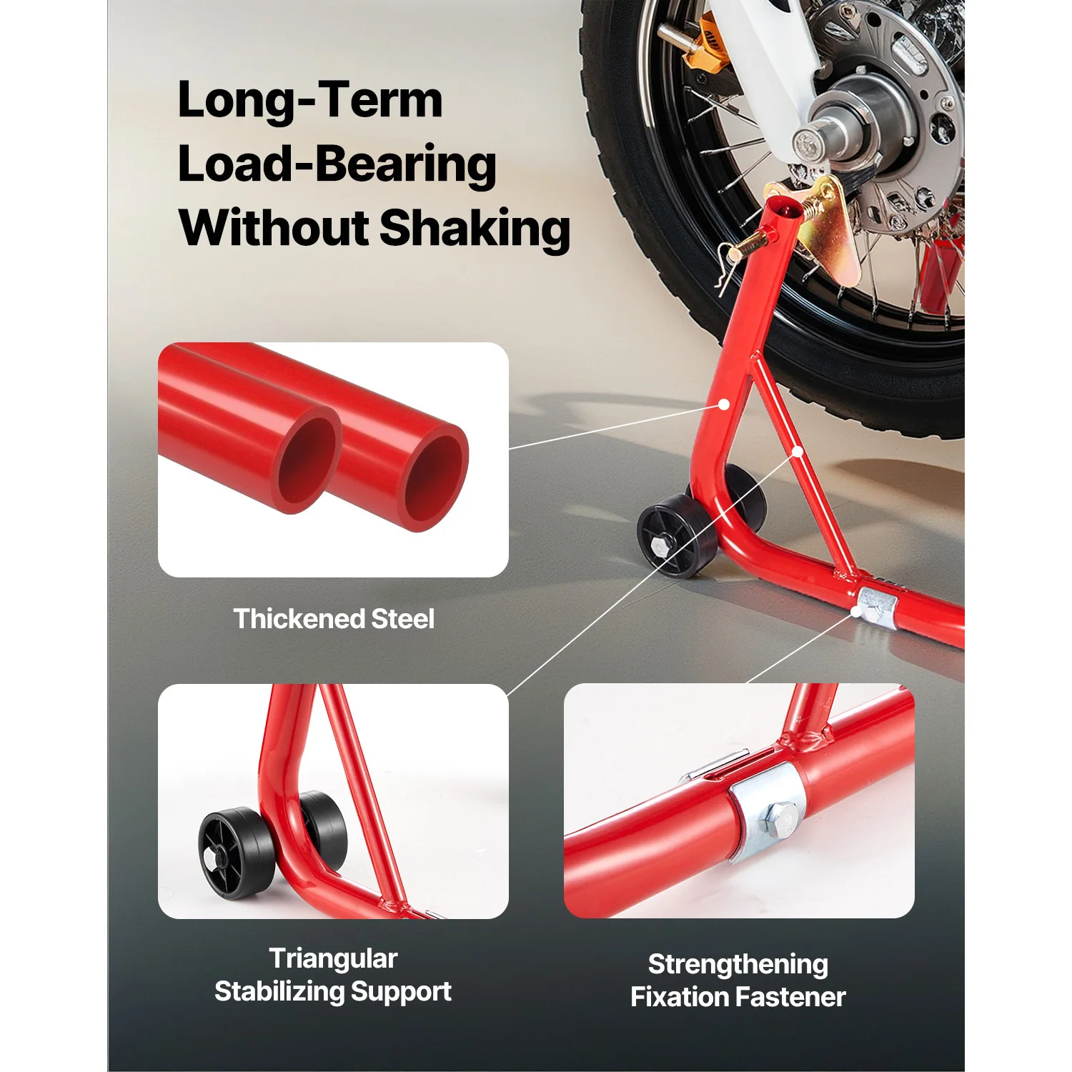 Succebuy suporte de motocicleta elevador 850lbs dianteiro traseiro combo suporte elevador roda dianteira suporte de garfo duplo traseiro u + l garfo braço oscilante carretel suporte