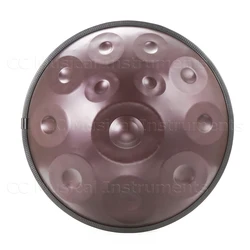 Purple handpan drum 22inch D minor 9/10/12/14 tones tambor yoga meditation music drum instrument beginner steel tongue drum gift