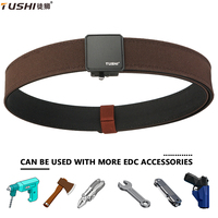 TUSHI Multifunctional Rigid Tactical Belt for Men Metal Buckle Casual Gun Belt Multi-size Stiff Work Belt Military Accessories