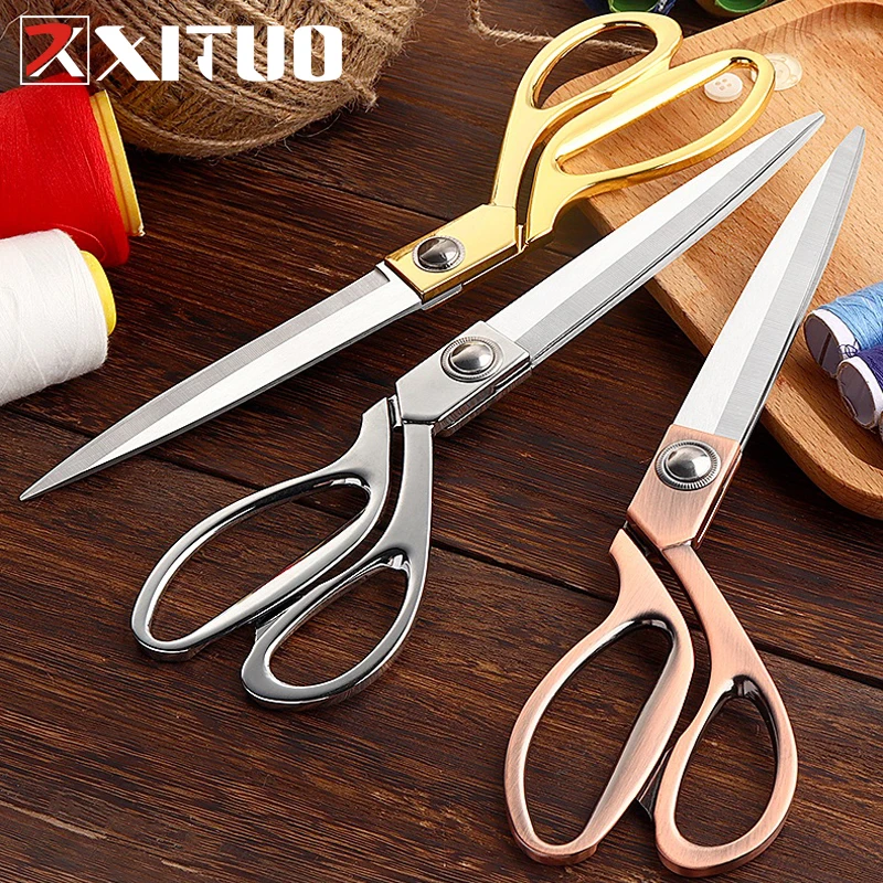 

Fabric Scissors Tailor Sewing Shears Professional Ultra Sharp Cloth Tailor Scissors Multi Dressmaker Leather Titanium Scissors