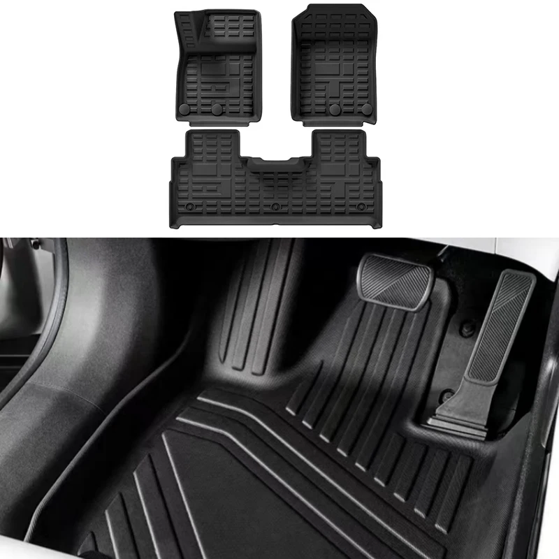 Car Double Floor Mat Fit for CHERY JETOUR Traveler 2023-2024 TPE Interior Modification Eco-friendly Waterproof Carpet Mat