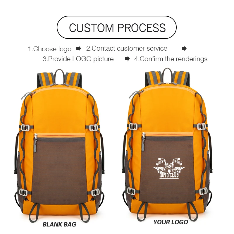 Outdoor Travel Climbing Bag custom logo Folding Mountaineering Hiking Rucksack Foldable Camping Backpack personality custom