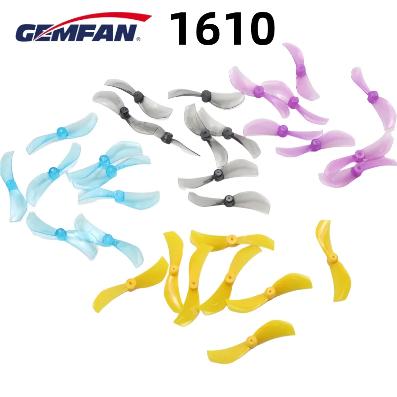 

4Pairs 8pcs 2-Blade Gemfan 1610 1.6x10 1.6x15 40mm CCW/CW Propeller Hollow Cup Brushless Motor RC Drone Airplane Parts