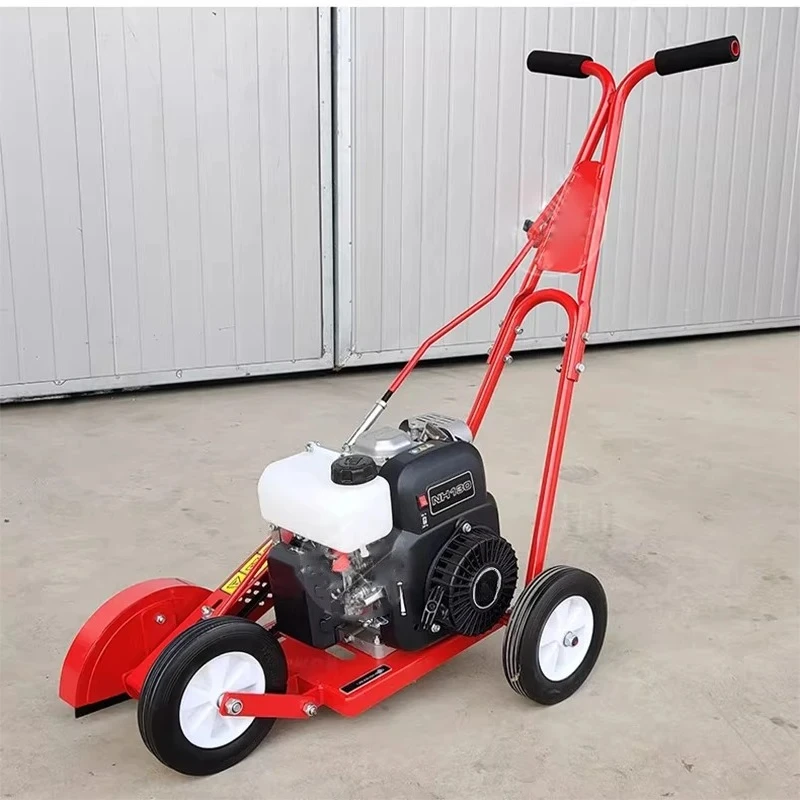 130cc Four-Stroke Push Lawn Trimmer, Internal Combustion Engine Driven By Tri-Pointed Steel Blades, for Parks/Golf Courses