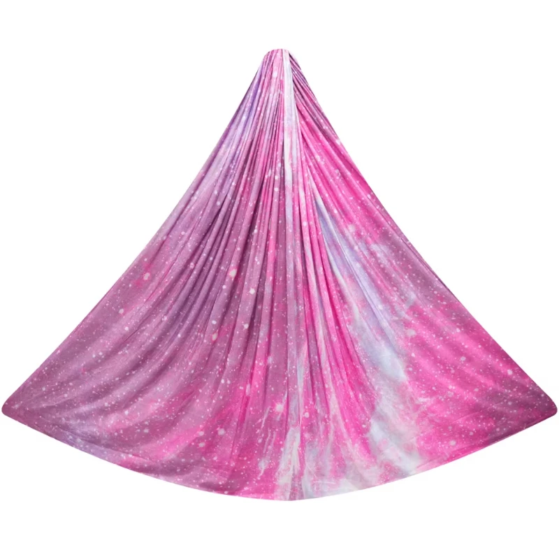 Premium Silk Polyester Fabric Color Flying Air Yoga Hammock Set For Sale