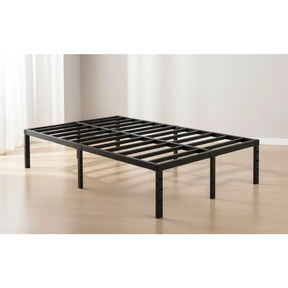 

18 Inch Full Bed Frame - Sturdy Metal Platform, Heavy Duty, Easy Assembly, Under Bed Storage, No Box Spring Needed