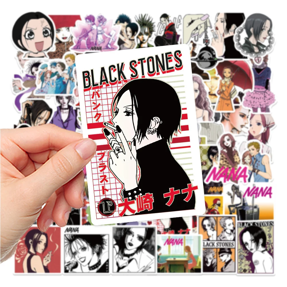 10/30/50pcs Japanese Manga NANA Cartoon Stickers Cool Anime Decals Kid Toy DIY Computer Laptop Suitcase Car PVC Graffiti Sticker