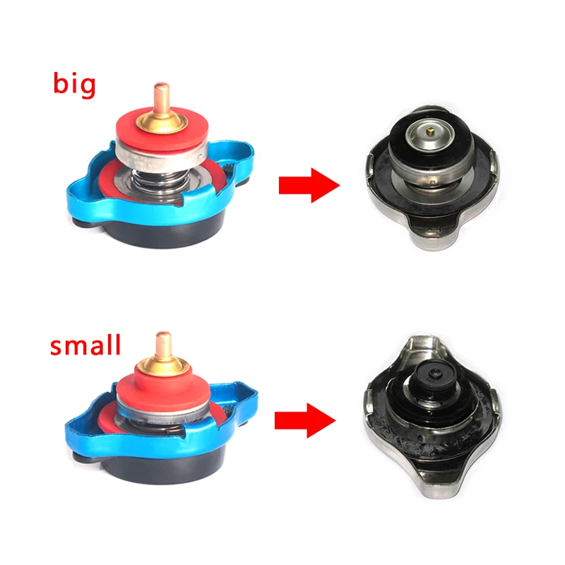 Uniwersalny samochód motocykl stałe ciśnienie korek chłodnicy miernik zbiornika wody pokrywa z ochrony projekt 0.9 Bar/1.1 Bar/1.3 Bar