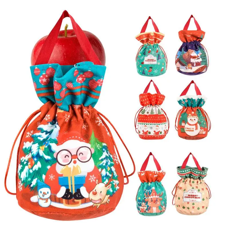 Treat Candy Bags 7 Pieces Exquisite Wrapping Bags Soft Comfortable Candy Bags For Christmas Birthday New Year Easter Family