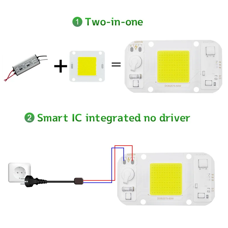 インテリジェントicドローン用電源なし,電源なし,dc 25x25,dc 230v ac,v,ドライバーなし,20w,30w,50w,日曜大工照明用