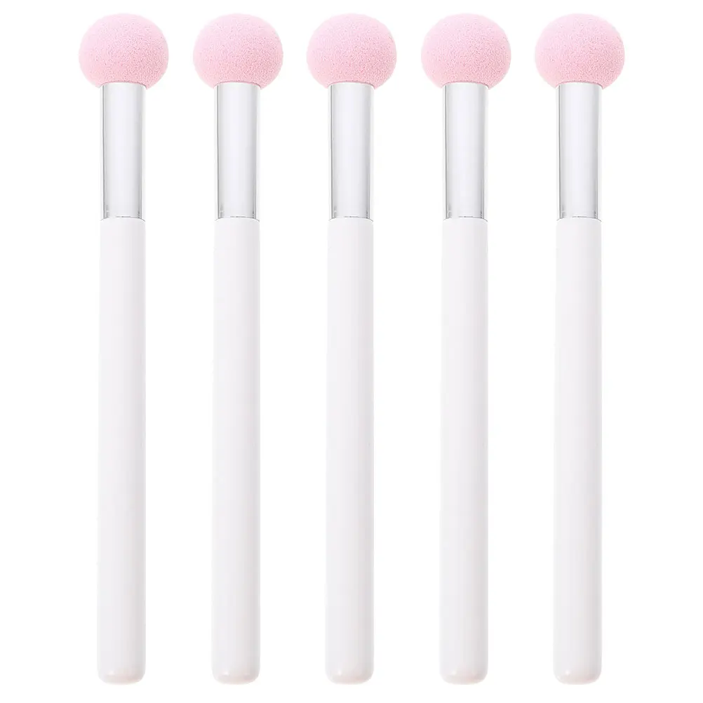 

5 Pcs Beauty Egg Makeup Brushes Sponges for Face Powder Applicator Foundation Non Latex with Handle Miss