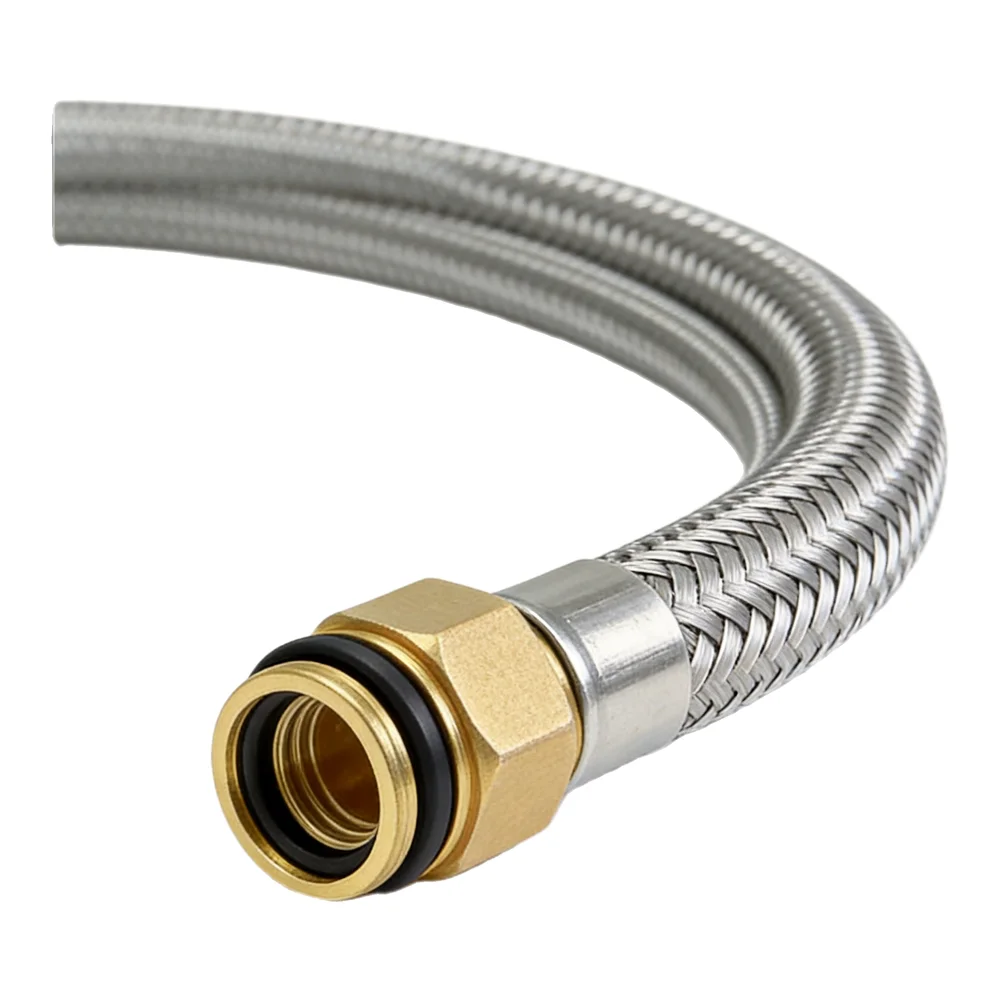 Replacement Pull Down Kitchen Faucet Hose 59 inch Length 150cm Nylon Core Brass Fittings for 88624000 and Similar Models