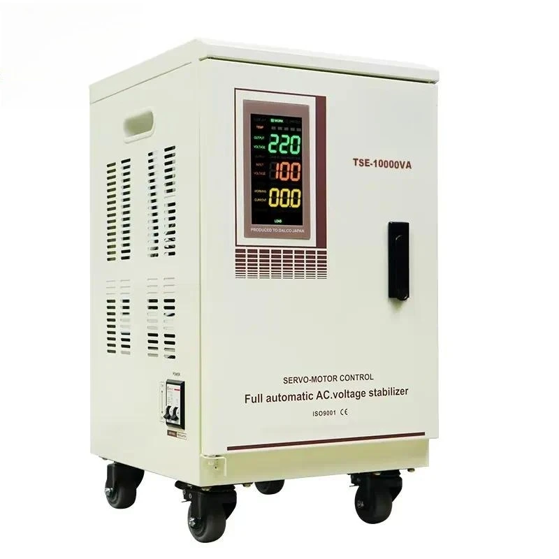 Factory Direct 10kva 20kva 30kva Single Phase Voltage Stabilizer 100V-250V Servo Motor Automatic AC 220V Regulator SVC Use
