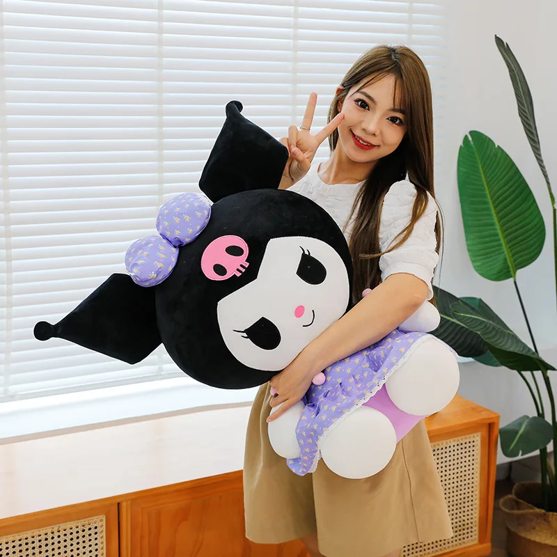 35CM New Sanrio Plush Stuffed Doll Cute Melody Plush Toy Children\'s Soft Pillow Gift for Girls\' Birthday Kawaii Room Decoration