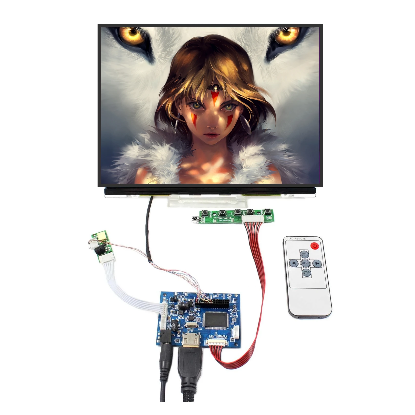 10.4 "LTD104EDZS 1024x768 4:3 شاشة LCD مع HDMI وحدة تحكم بشاشة إل سي دي مجلس العمل ل واجهة LVDS شاشة LCD ل ألعاب الفيديو الرجعية