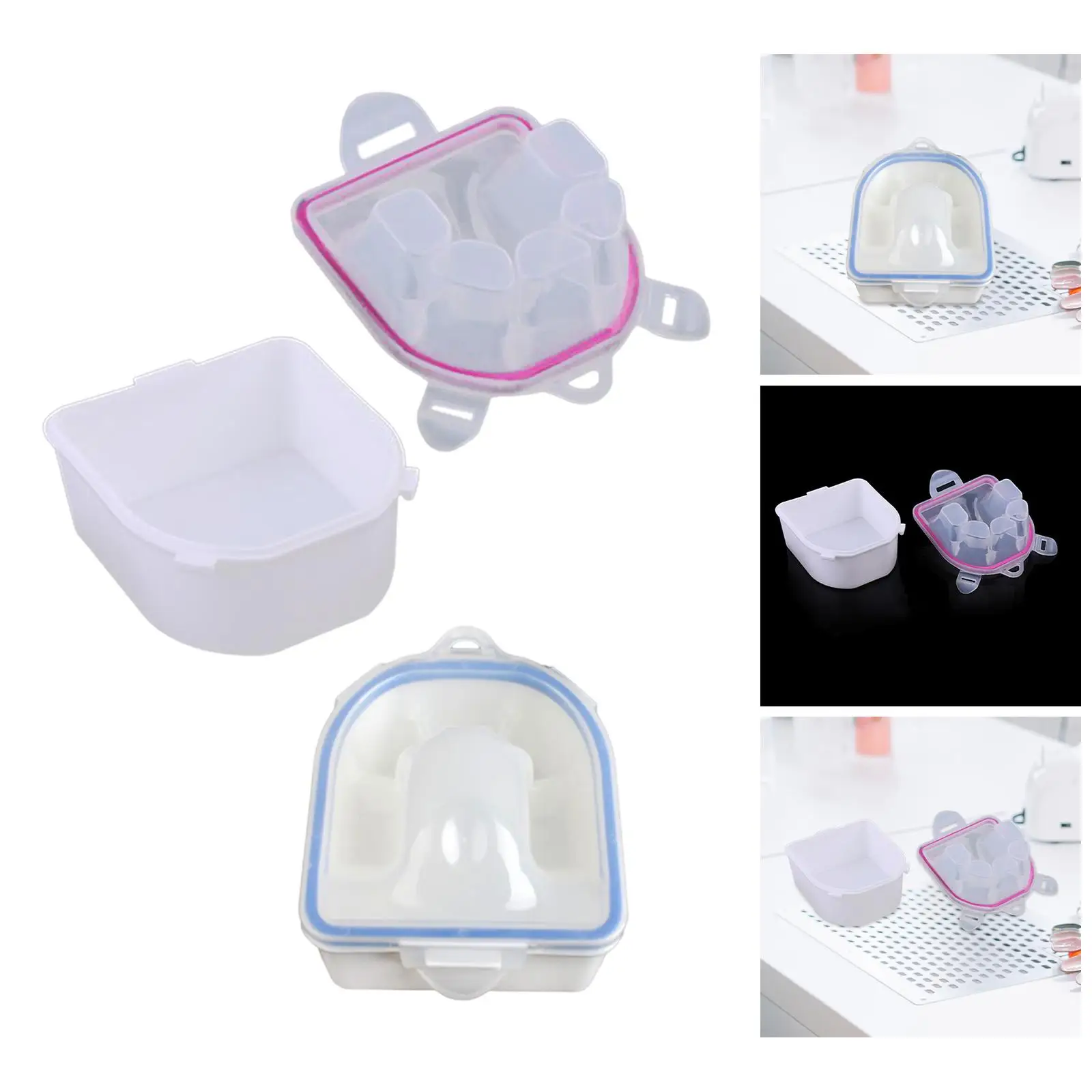 Nail Soaking Bowl Accessories Thickened and Durable Soaker Tray Gel Nail Polish Remover Nail Art Tool for Nails Spa