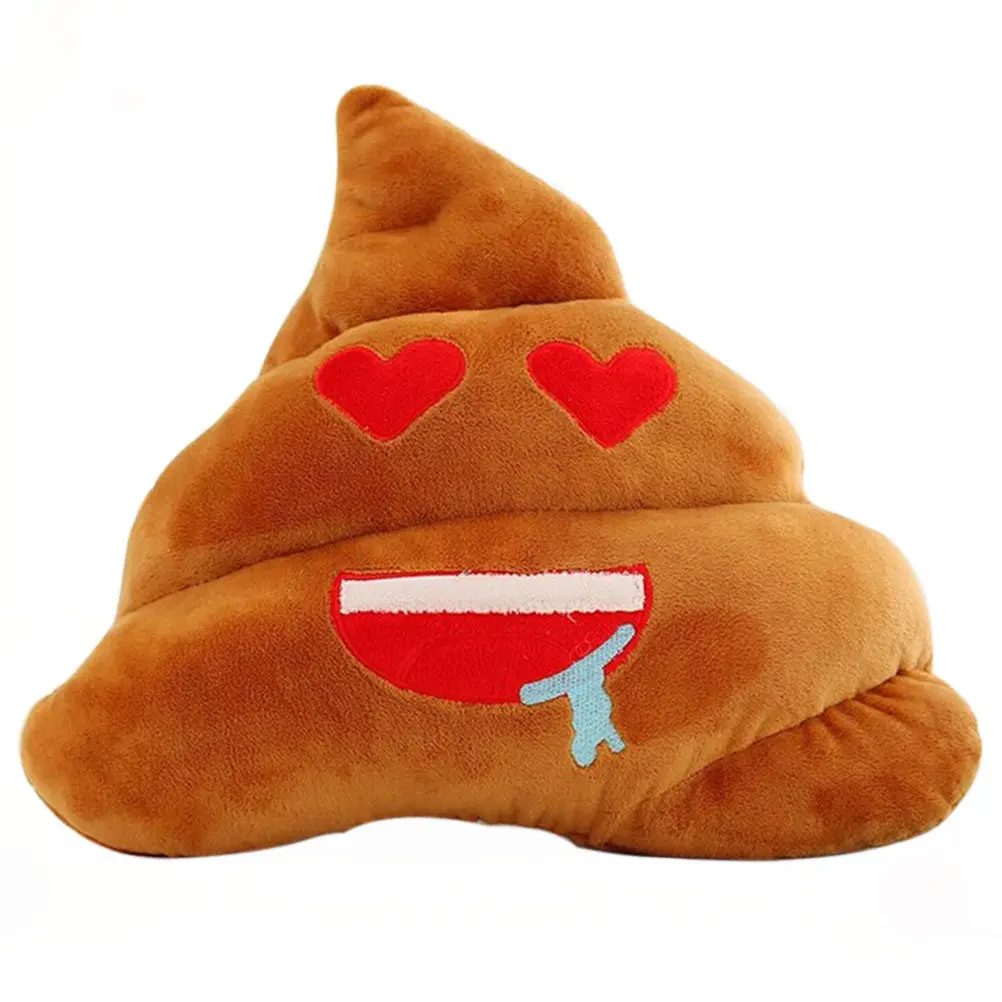 

Pillow Cute Cushion Buttress Pillows Decorative Creative Throw Poo Emotion Kawaii
