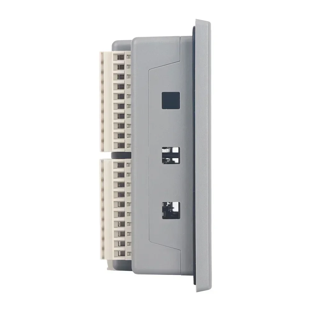 AMSAMOTION 4.3“ Inch Ethernet All-in-1 Ethernet Monitor HMI S7-200 SMART PLC 8DI 8DO 4AI 2AO Controller Touch Screen 2PT100
