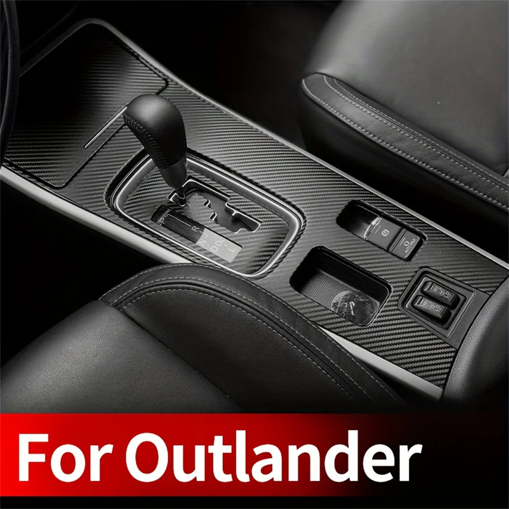 

Для MITSUBISHI Outlander 2013-2021 внутренняя панель управления дверная ручка 5D наклейки из углеродного волокна наклейки аксессуары для стайлинга автомобиля